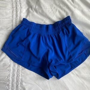 Lululemon Hotty Hot shorts 2.5’’ royal blue!! Size 4!